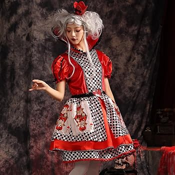 Amazon.co.jp: [Sanjucos] ロリータ トランプ女王 ゴスロリ